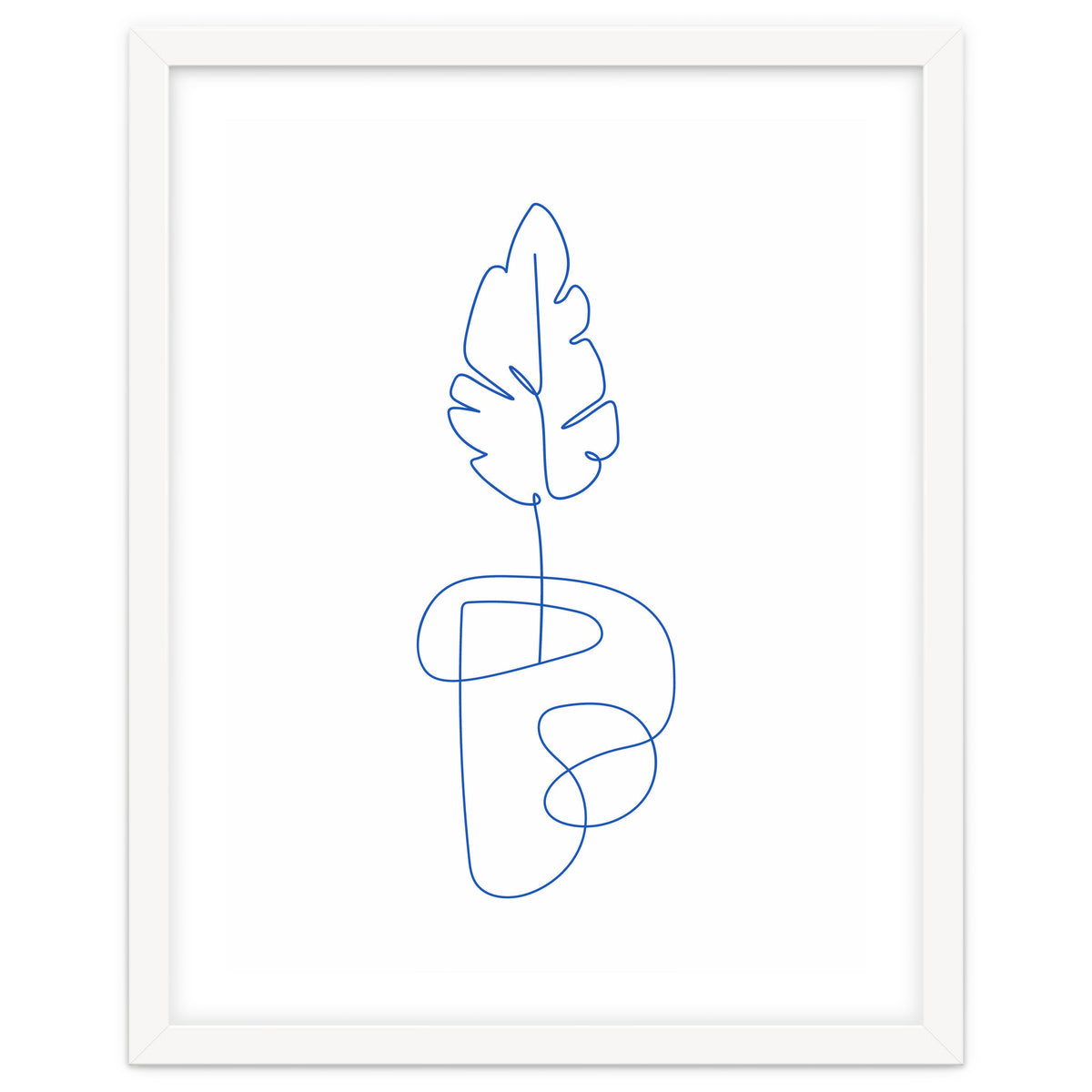 One Line Art Botanical