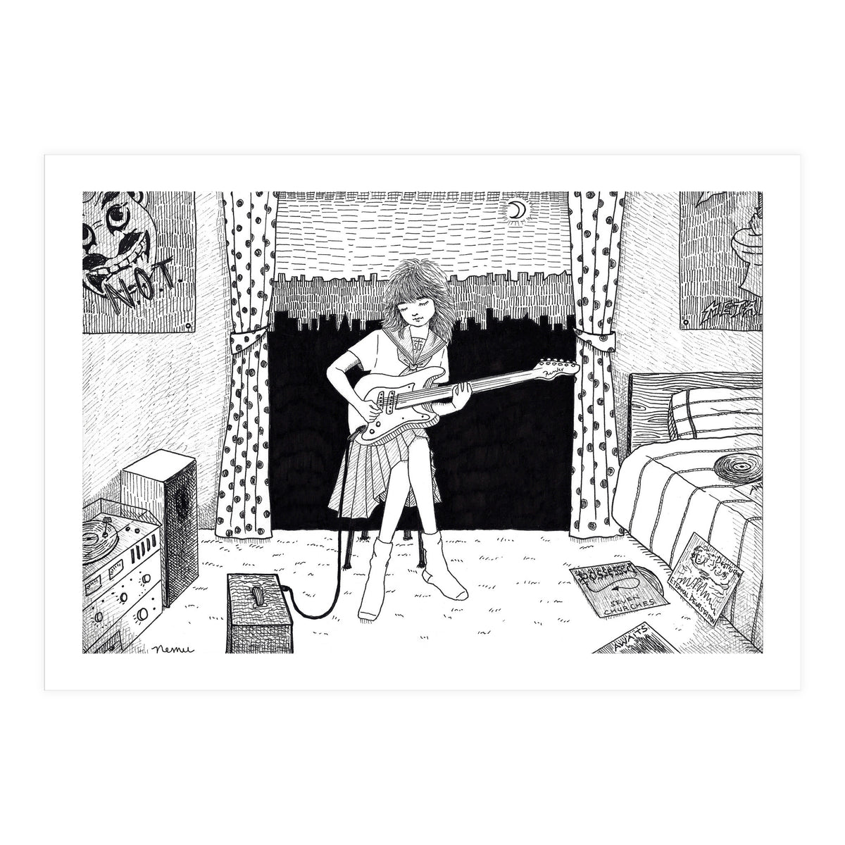 Teenager's Room In The 80's (Print Only)