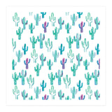 All Over Painted Cacti Mint And Pink (Print Only) thumbnail