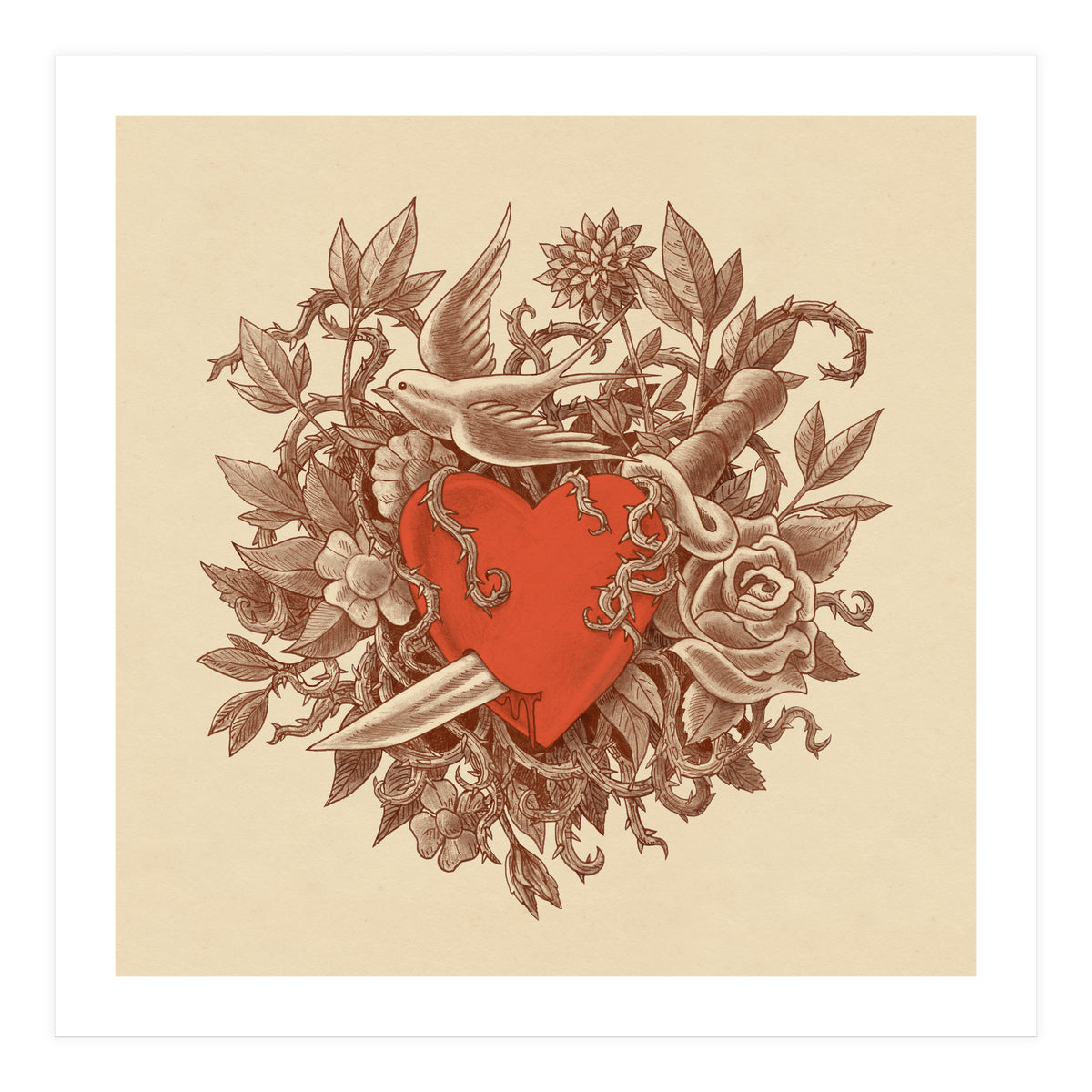 Heart Of Thorns (Print Only)