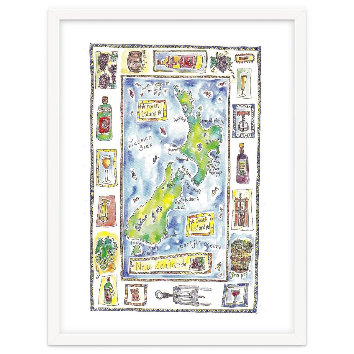 A wine map of New Zealand