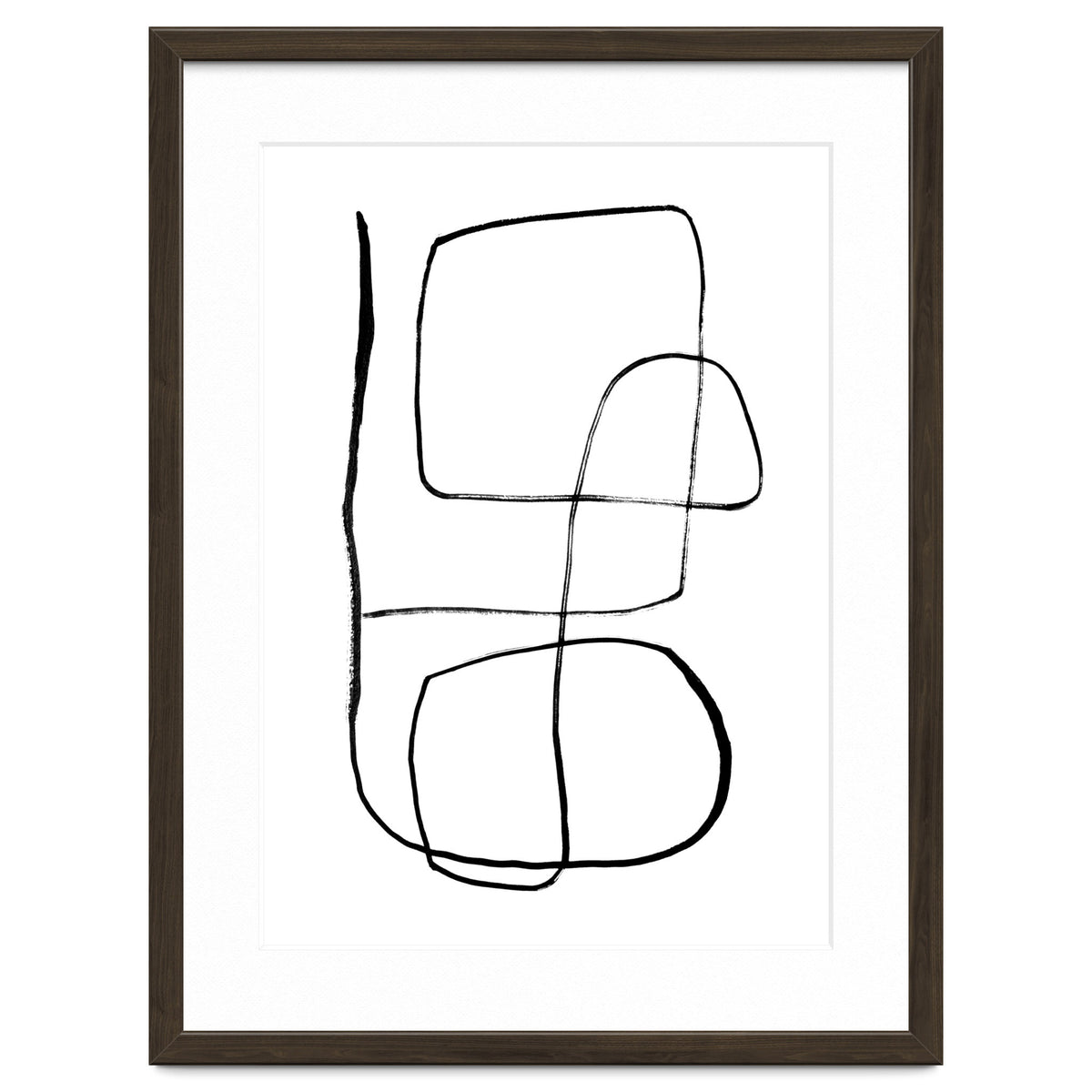 Mid-Century Line Art Print #3