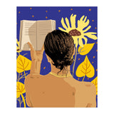 You're never alone when lost in the magic of a book, Bohemian Reader Botanical, Nude Plant Lady (Print Only) thumbnail