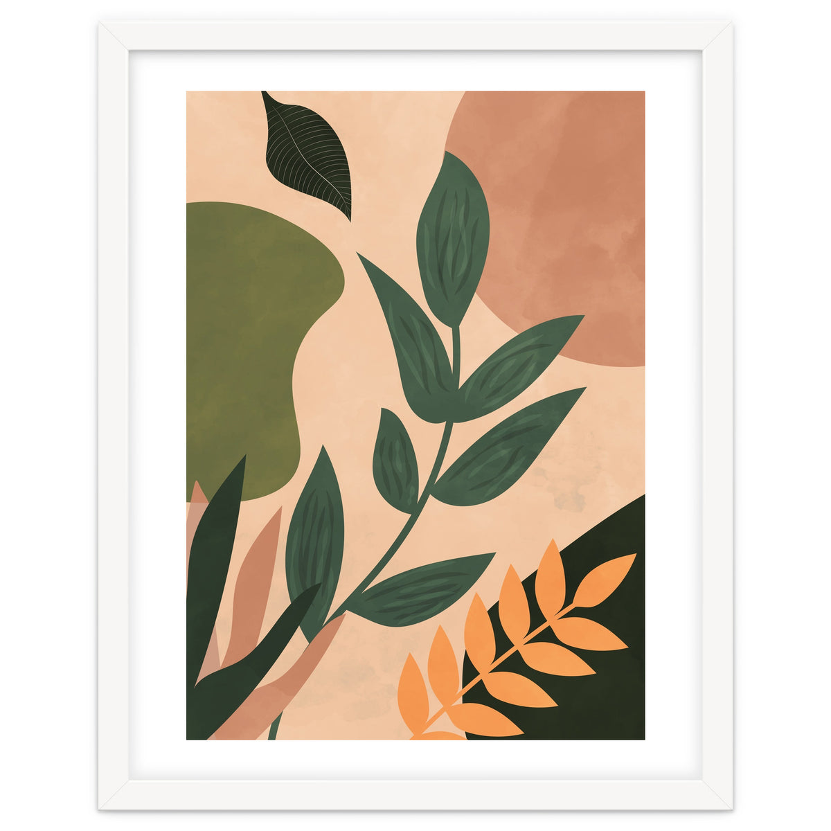 Abstract Shapes Boho Botanical
