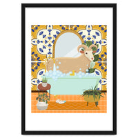 Ram Bathing in Moroccan Style Bathroom