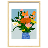 Potted Happiness | Flower Pot Botanical Floral Still Life | Eclectic Plants Modern Bohemian Décor thumbnail