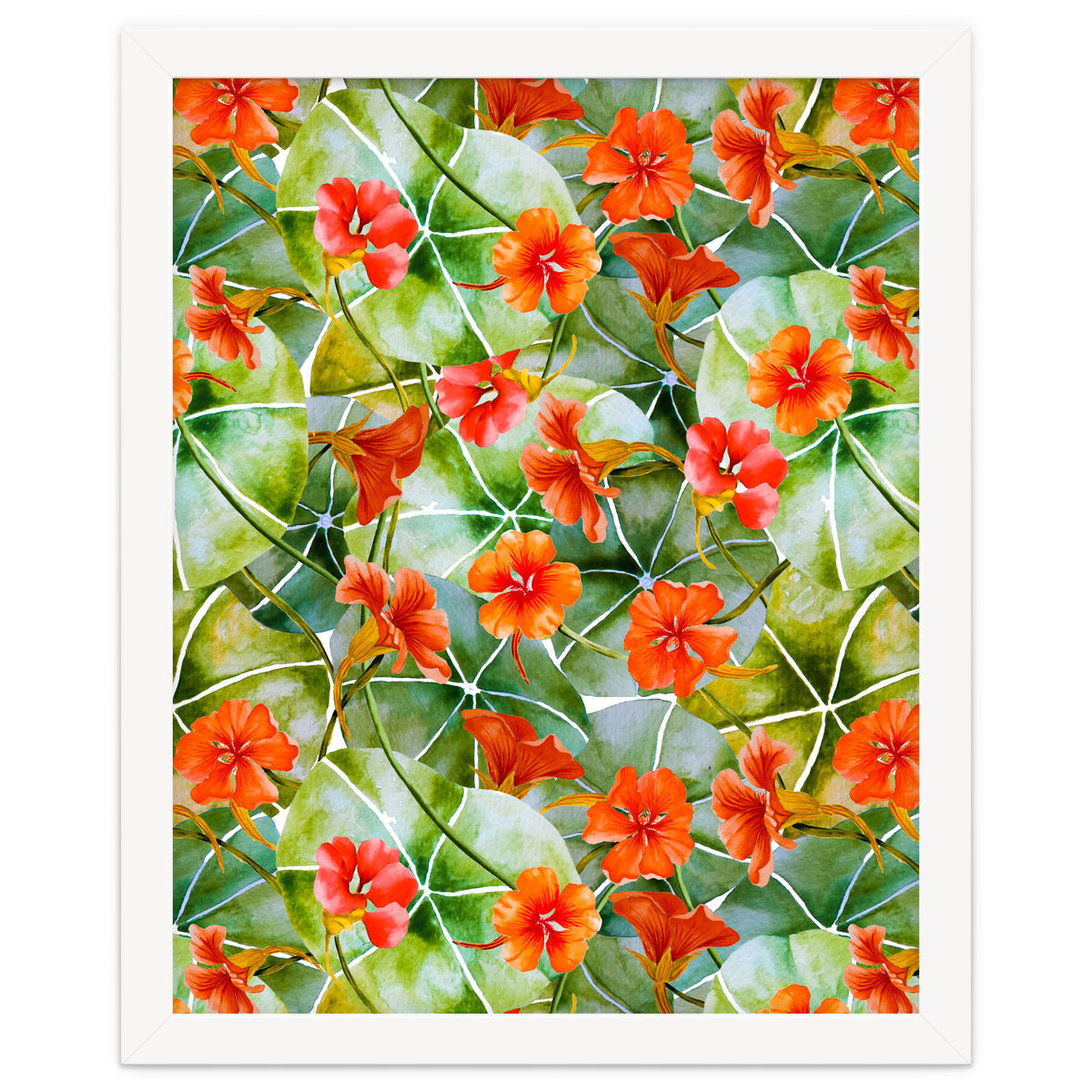Nasturtiums watercolor 01