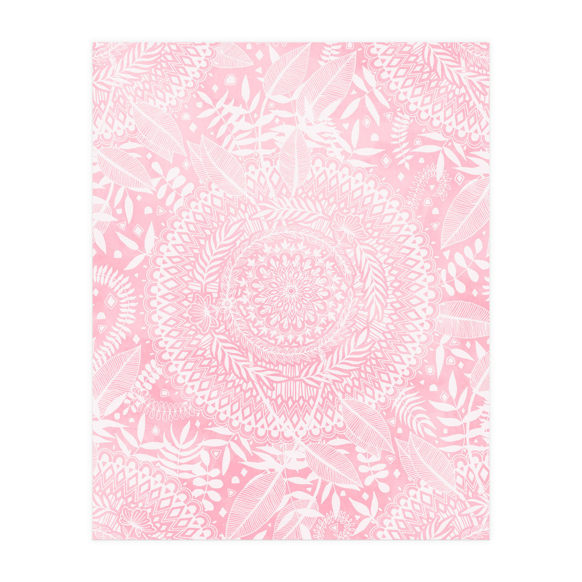 Medallion Pattern in Blush Pink (Print Only)