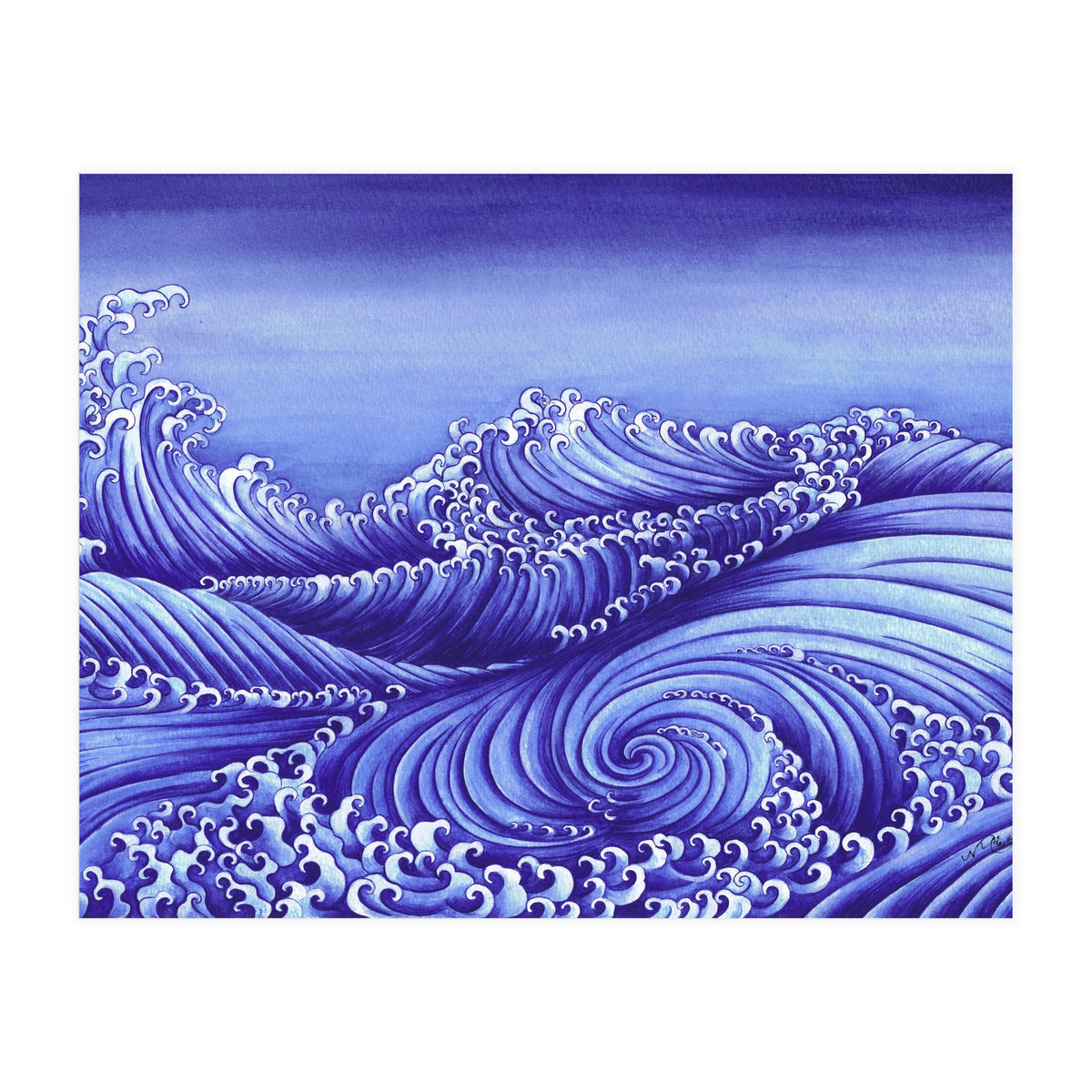 Turbulent Water Triptych part 1 (Print Only)