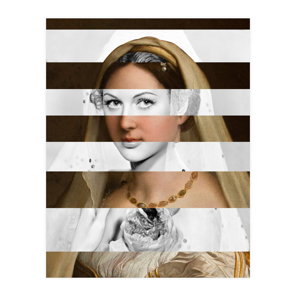 Raphael's Woman With A Veil & Hedy Lamarr (Print Only)