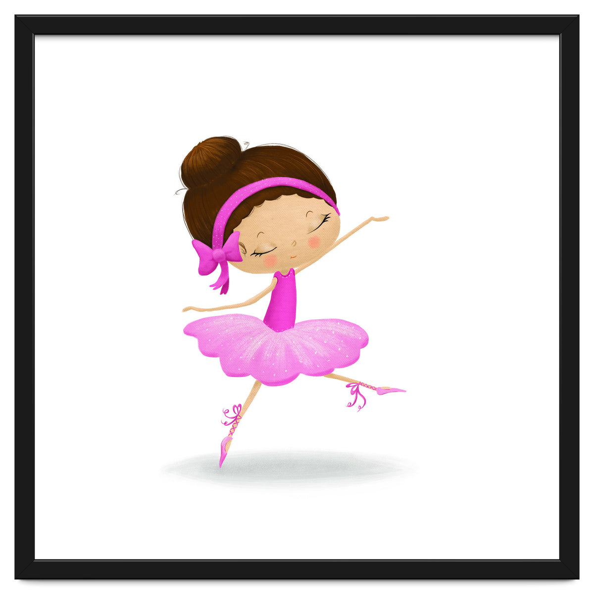 Adorable Ballerina Nursery Print