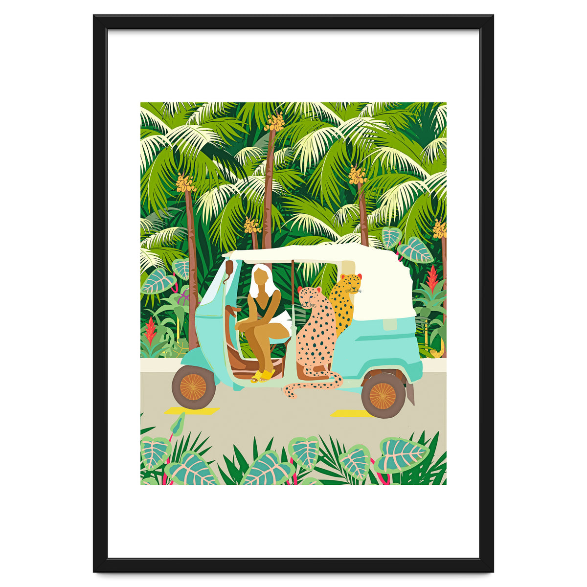 Rikshaw ride with Javan leopards in Bali | Tropical Nature Jungle Bohemian Wildlife Travel