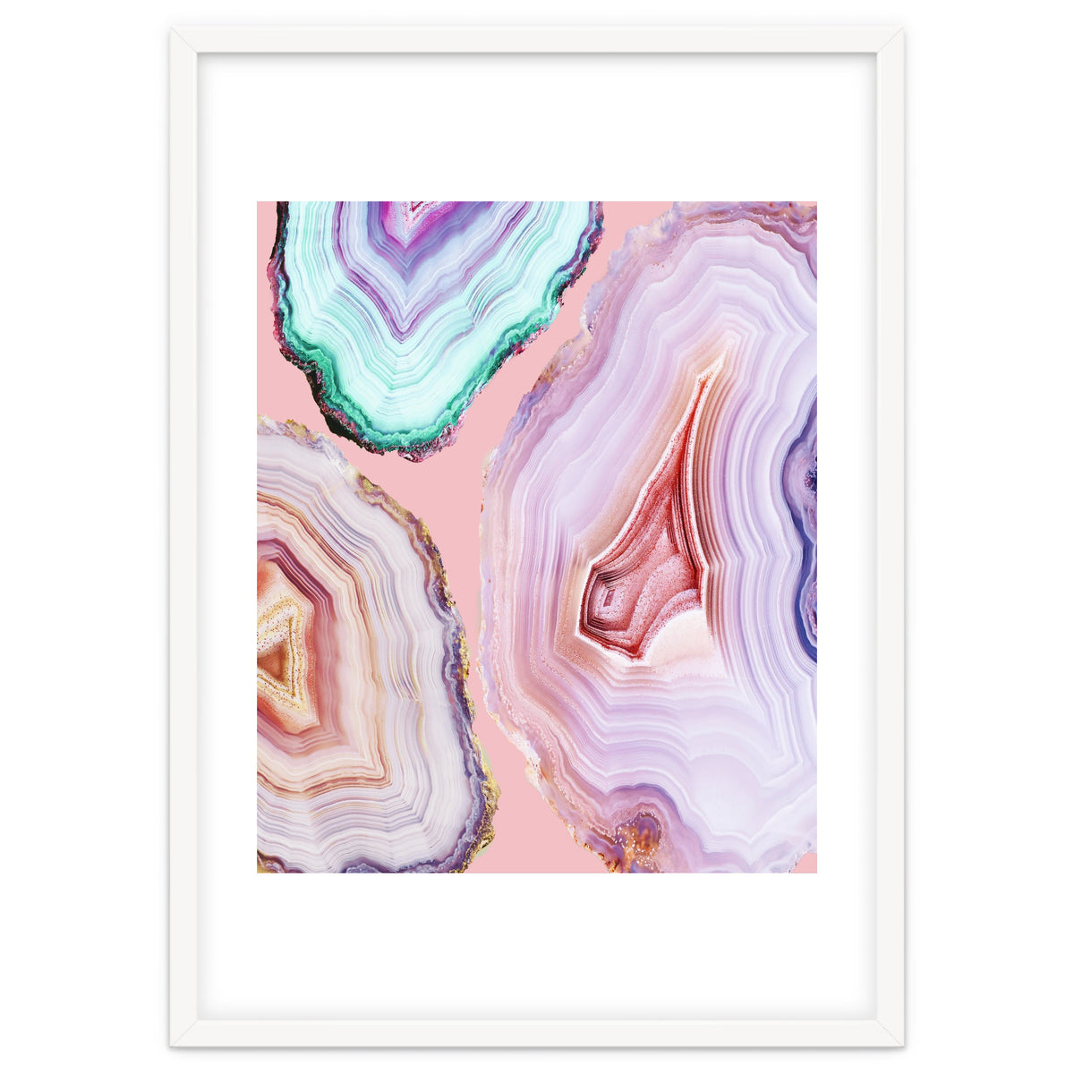 Mineral Agates #Glam collection