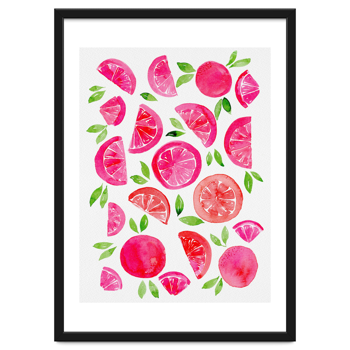 Watercolor Grapefruit