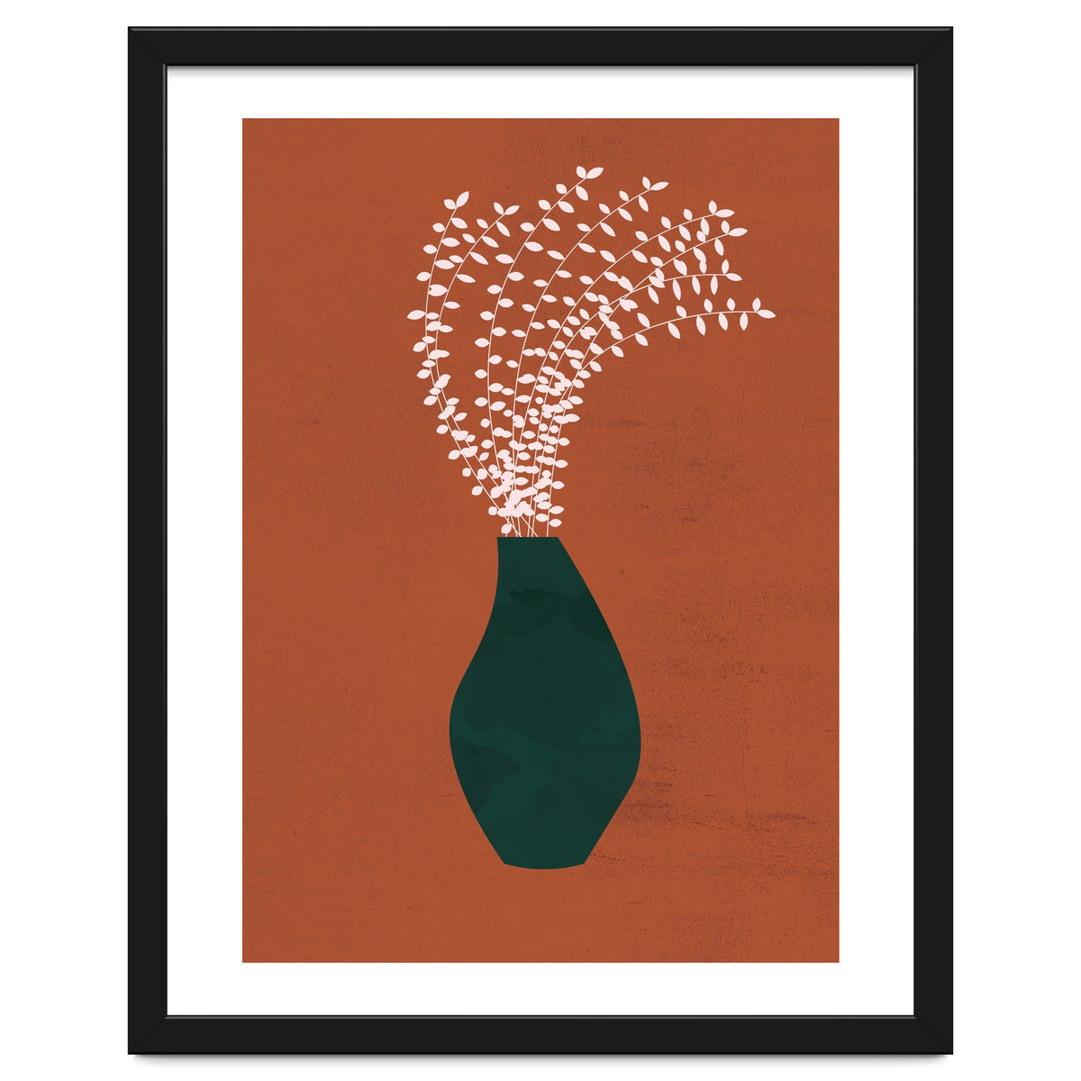 Terracotta Earth Tones Wall Decor Pottery Plant III