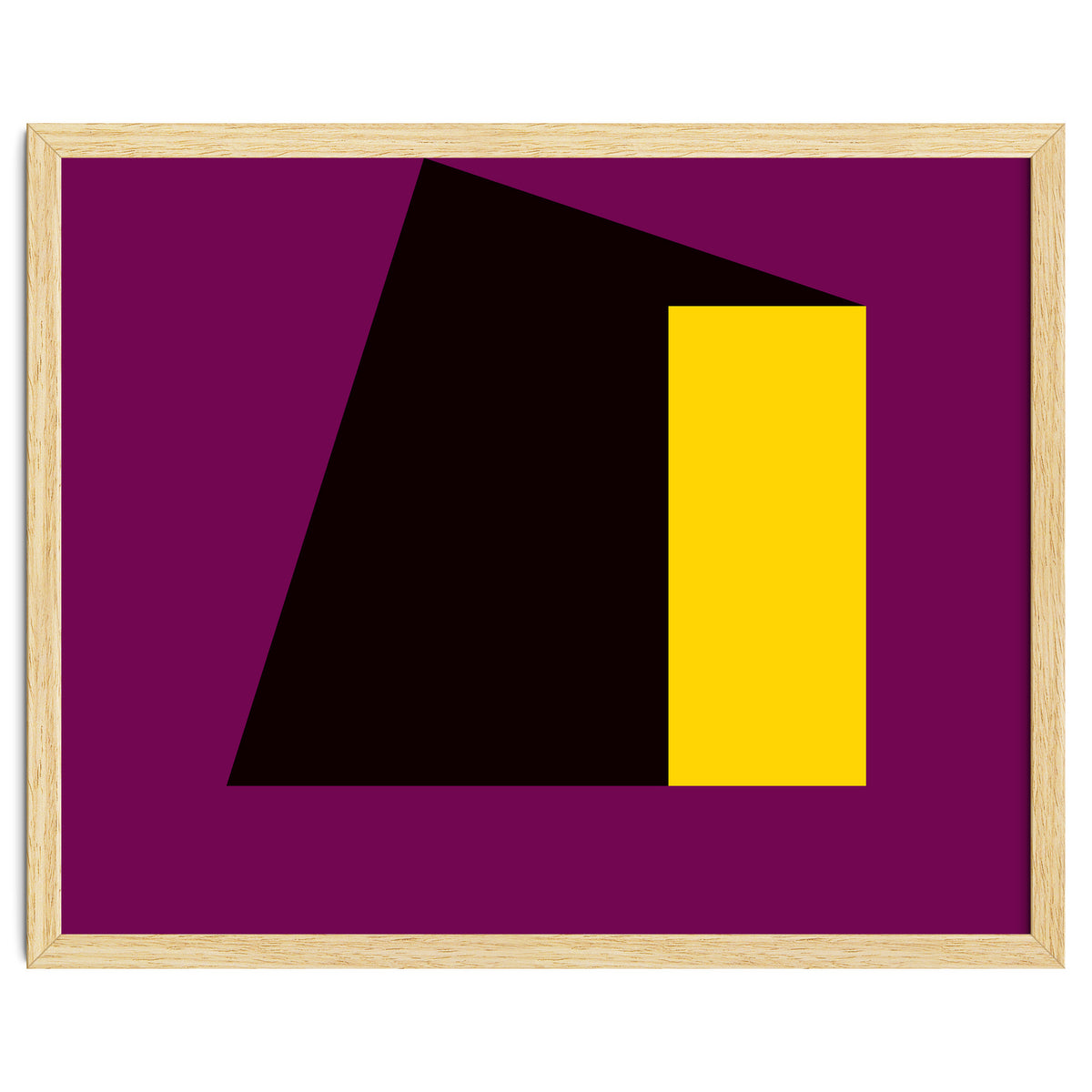 Geometric Shapes No. 55 - purple & yellow