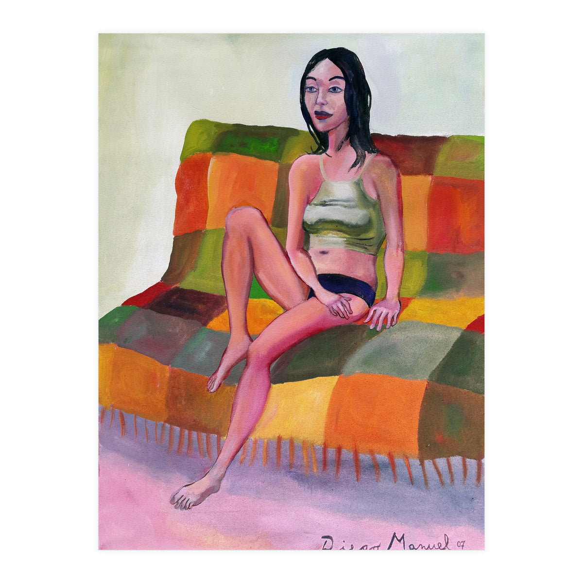 Chica En El Futon (Print Only)