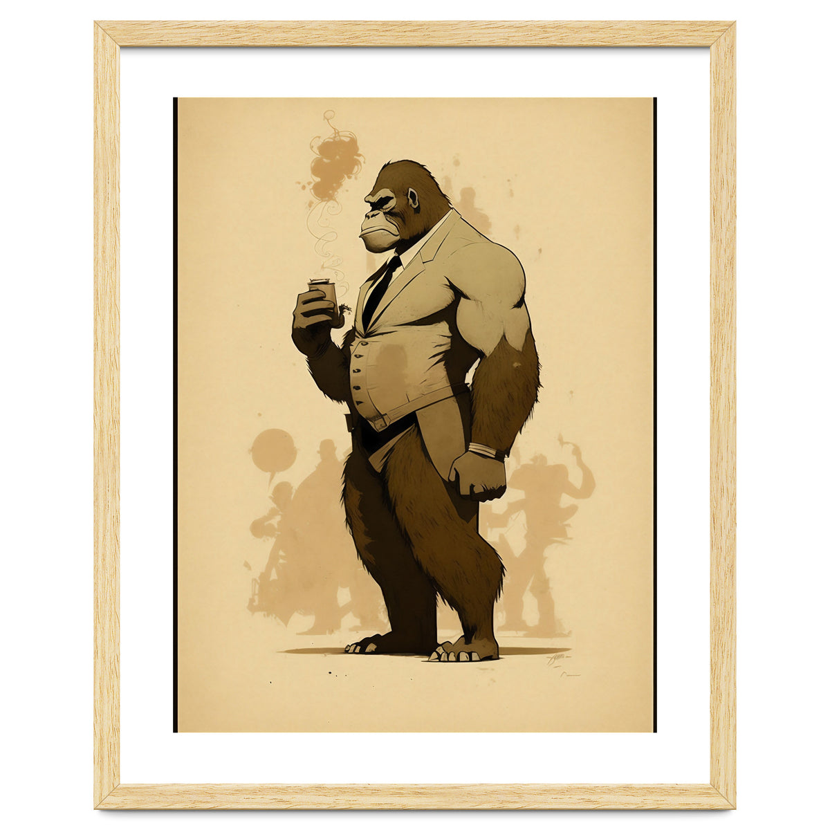 Gorilla Comic Fashion Sketch