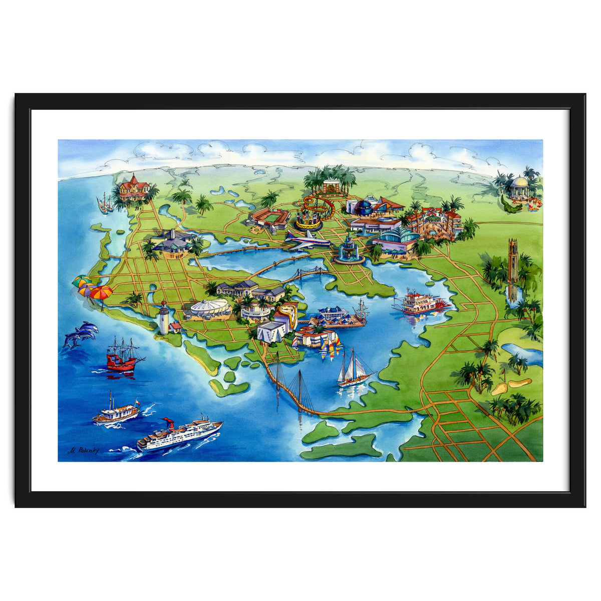 Tampa Bay Illustrated Map