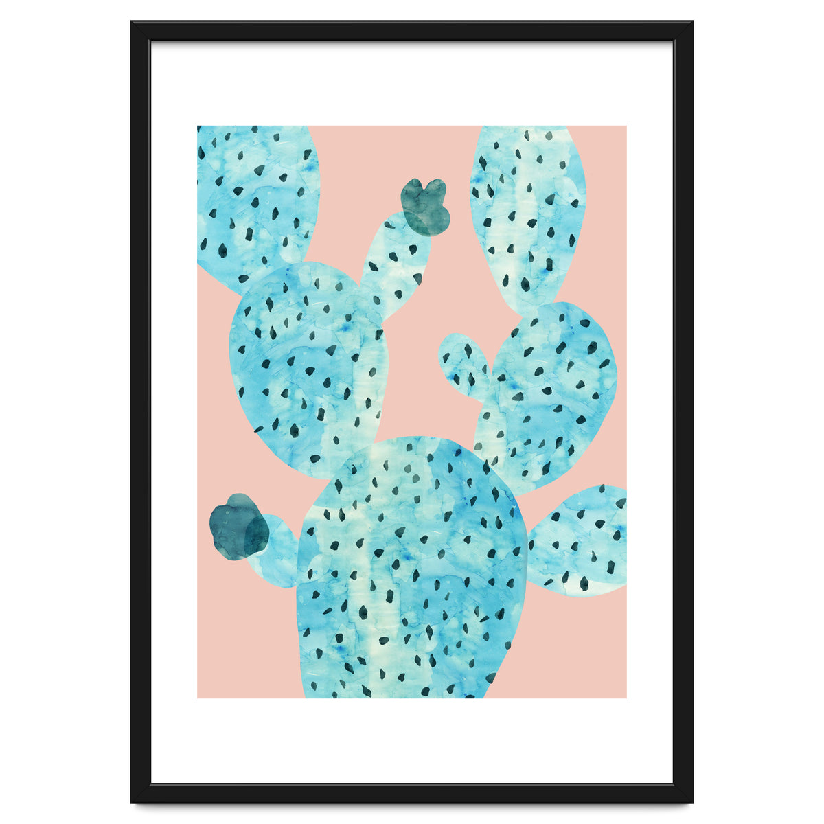 Watercolor of cacti III