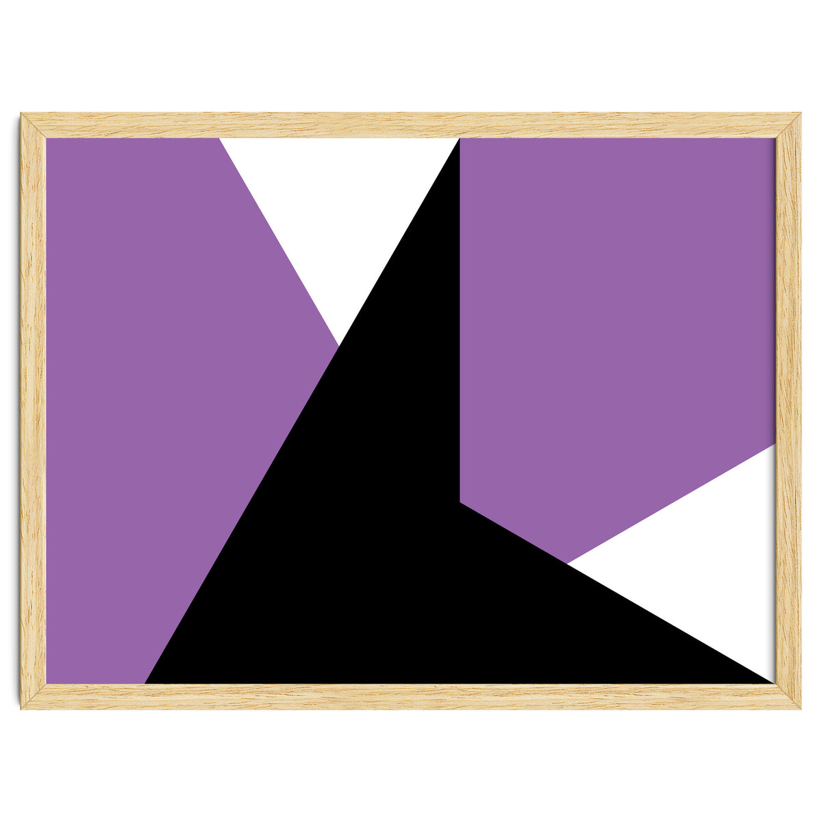 Geometric Shapes No. 64 - purple & black