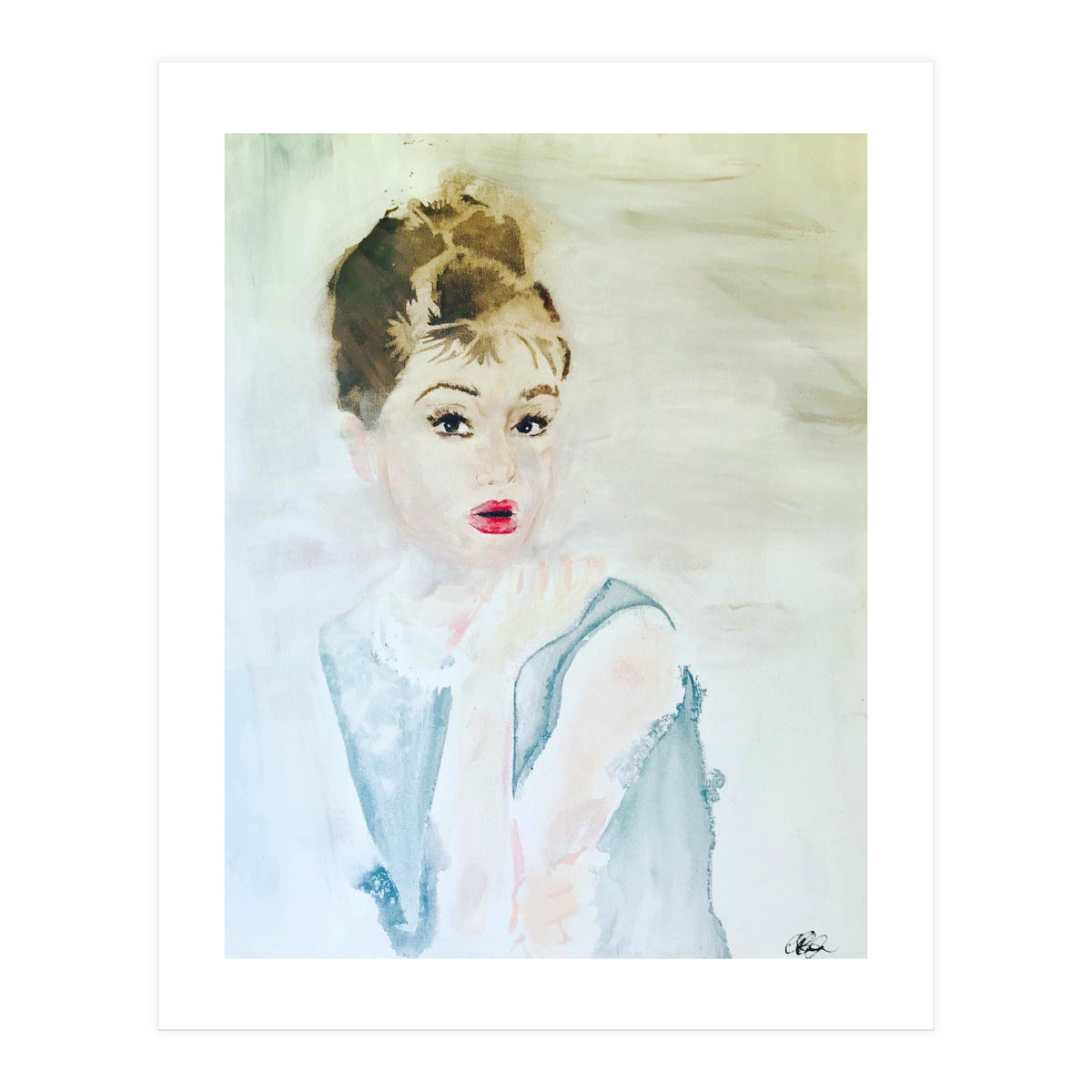 Audrey In Blue (Print Only)