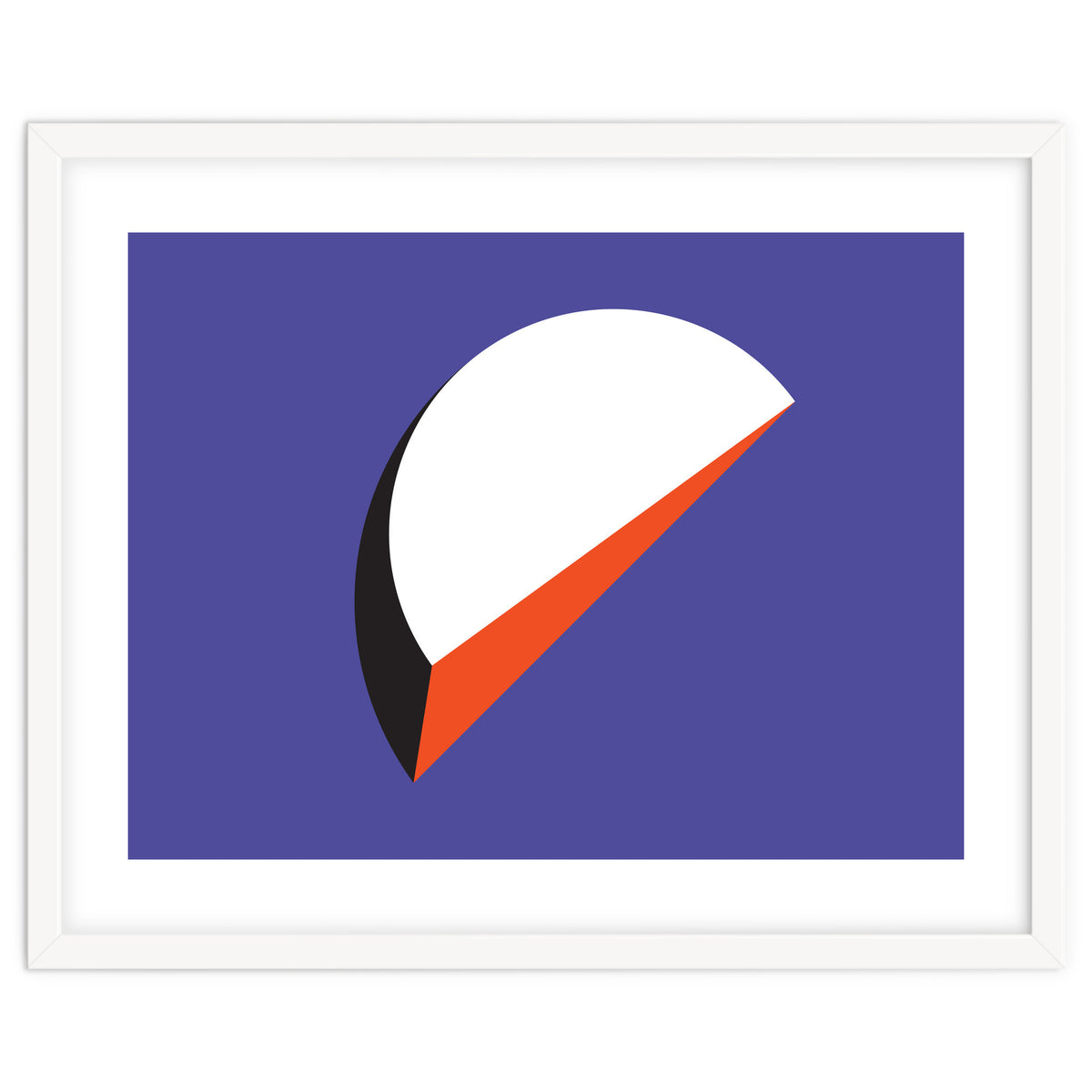 Geometric Shapes No. 37 - orange & purple