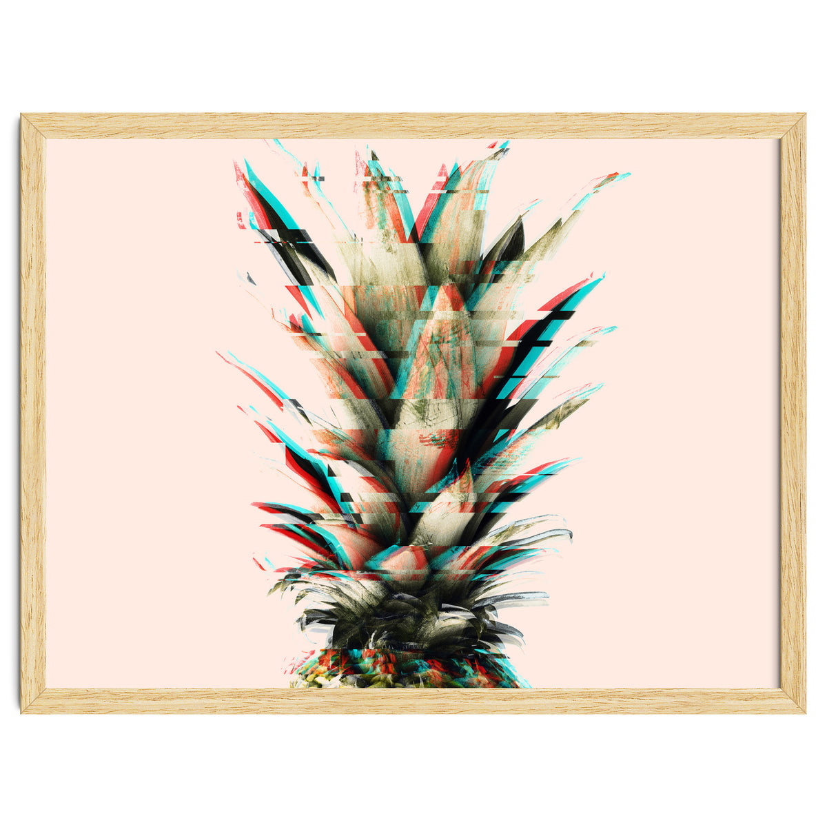Glitch pineapple pink