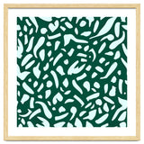 Deep Emrald | Green Terrazzo Pattern | Fun Funky Eclectic Modern Boho Painting thumbnail