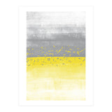 Abstract Painting No. 52 | Illuminating Yellow & Ultimate Grey (Print Only) thumbnail