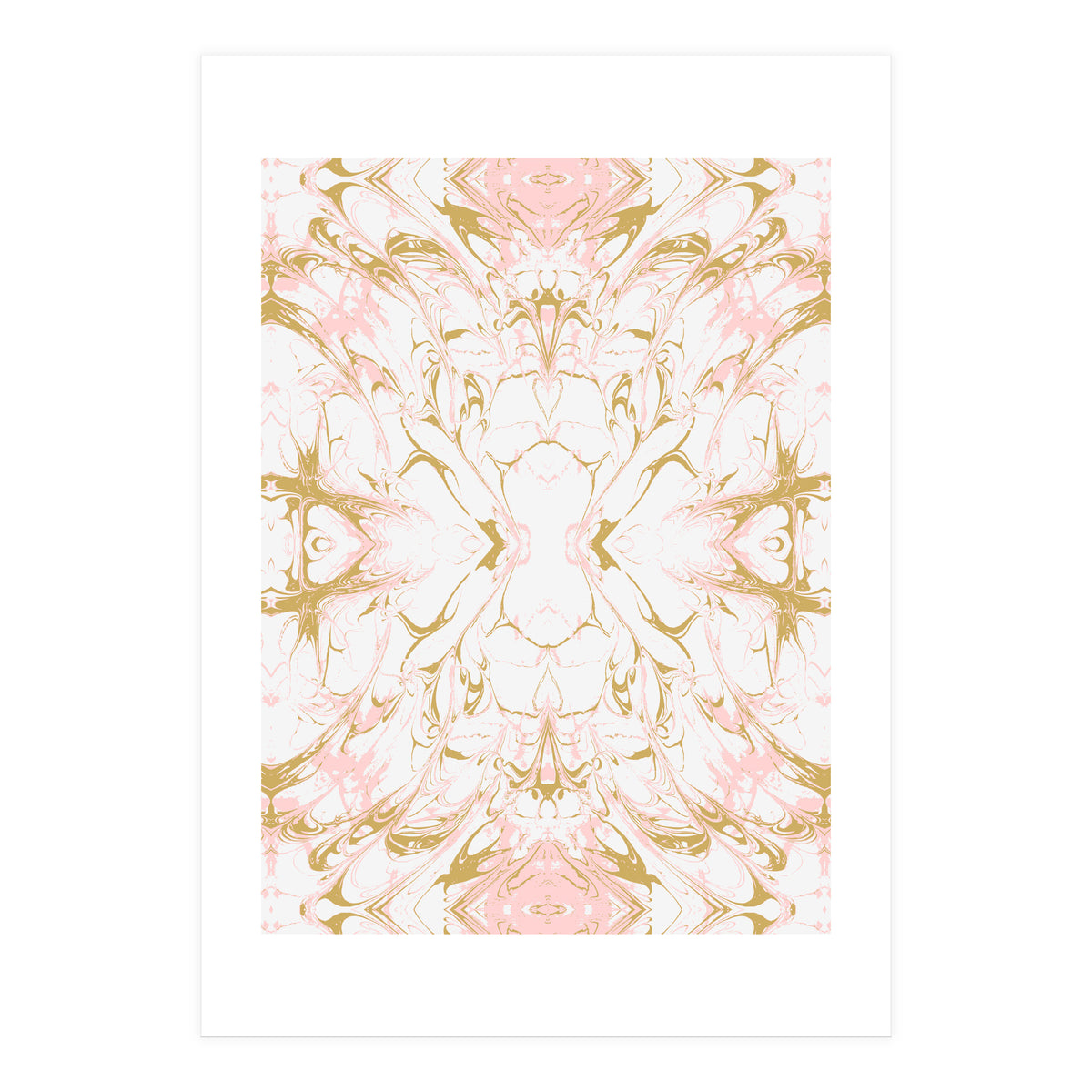 Pink mosaic marble 01 (Print Only)