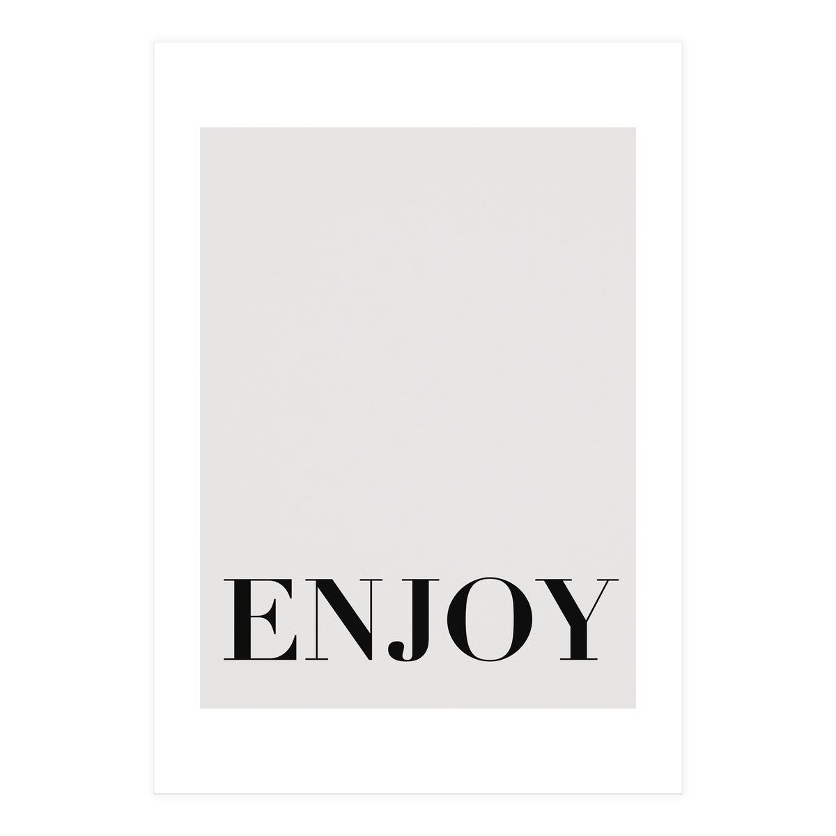 Enjoy White (Print Only)