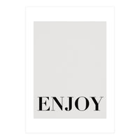 Enjoy White (Print Only)