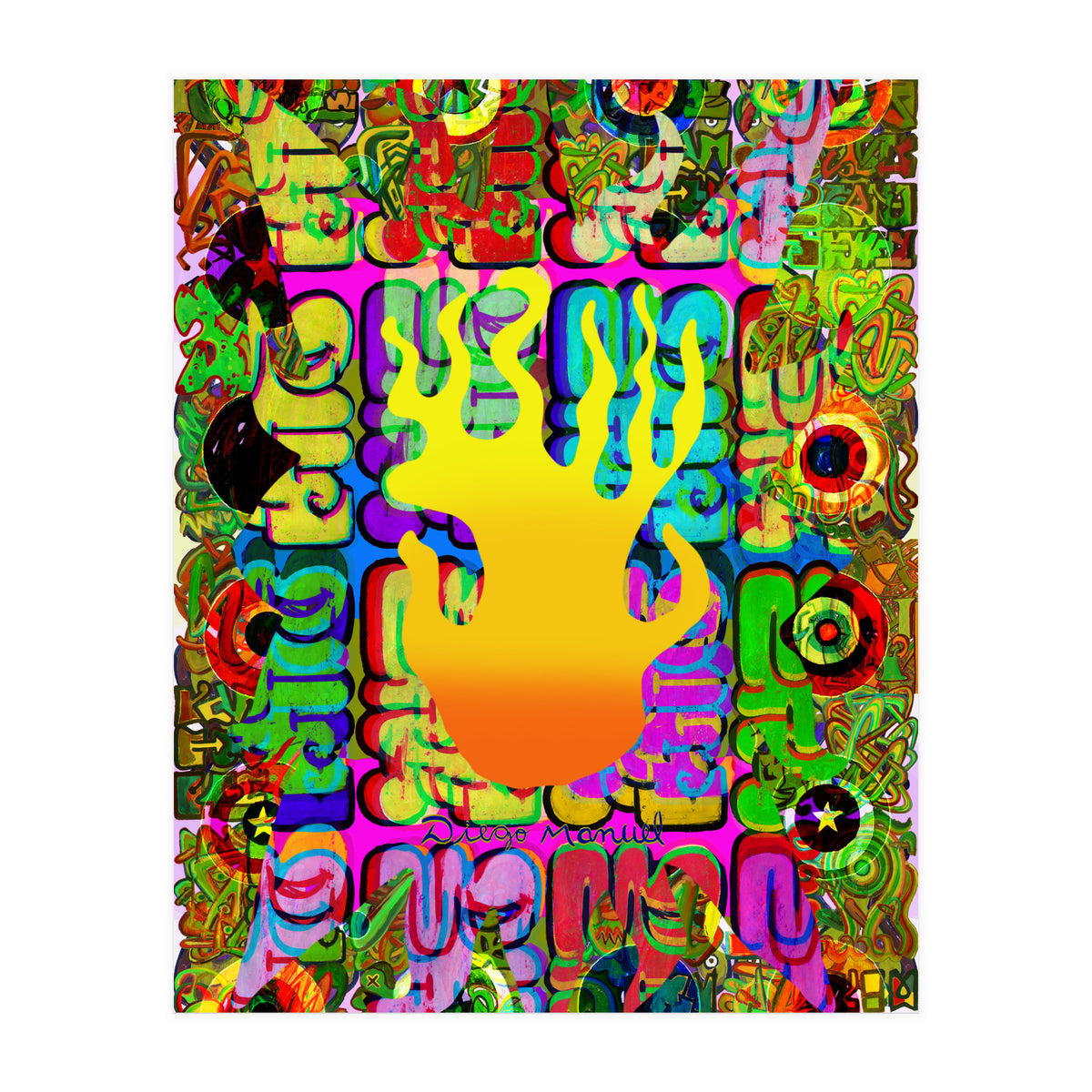 Fuego Y Graffiti 5 (Print Only)