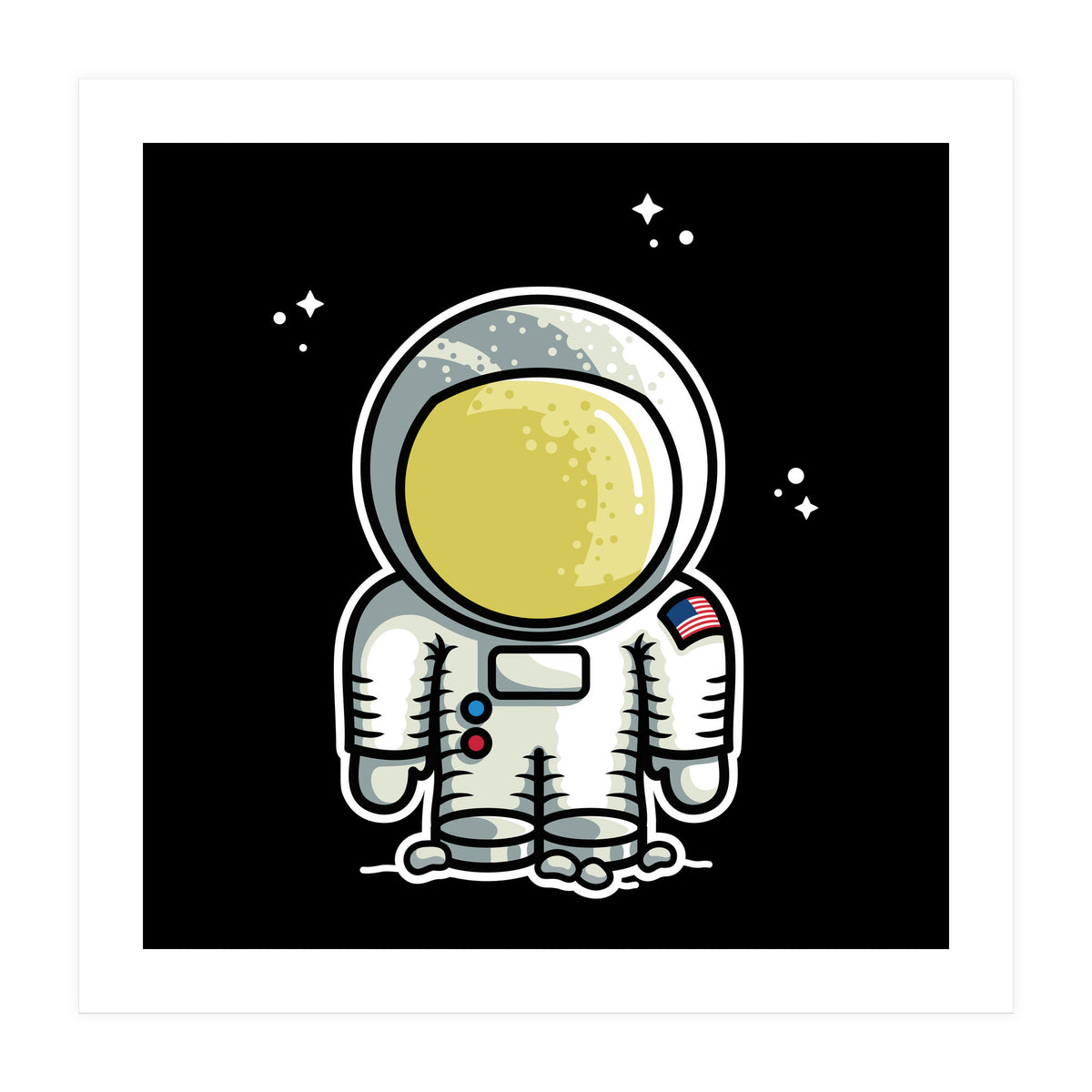 Cute Space Astronaut (Print Only)