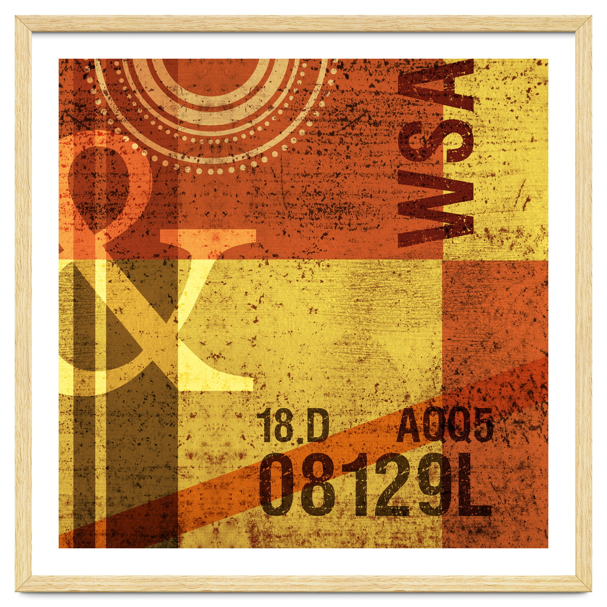 Abstract Industrial Yellow