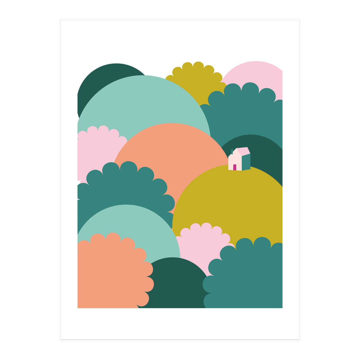 Mediterranean Landscape Colour1 Rgb  (Print Only)