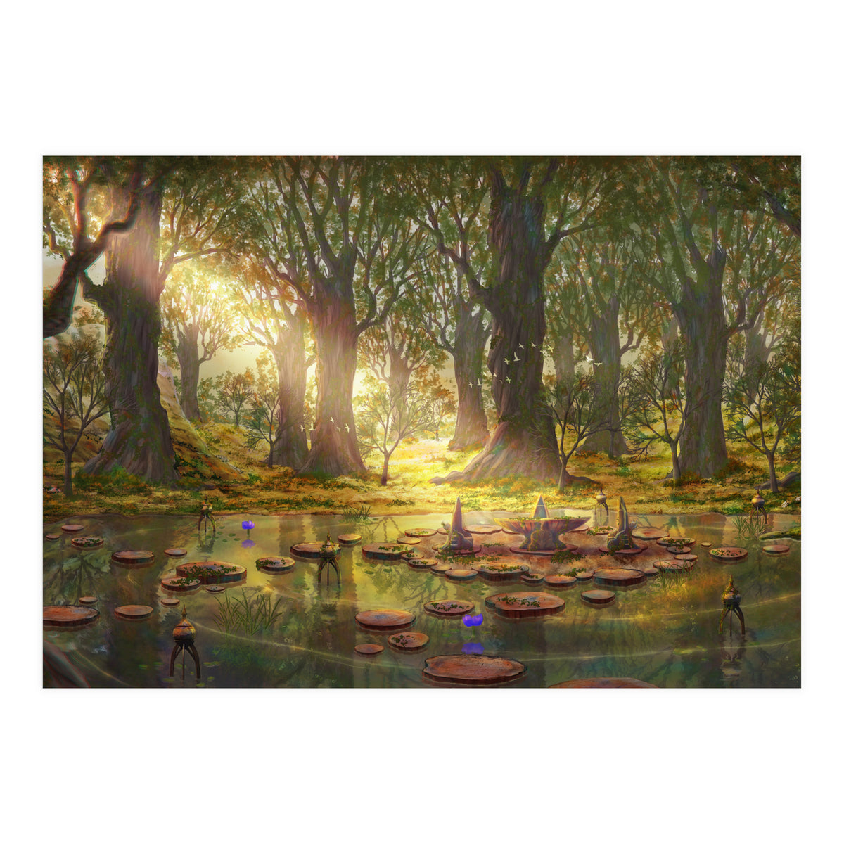 Lotus Stand Gridania (Print Only)