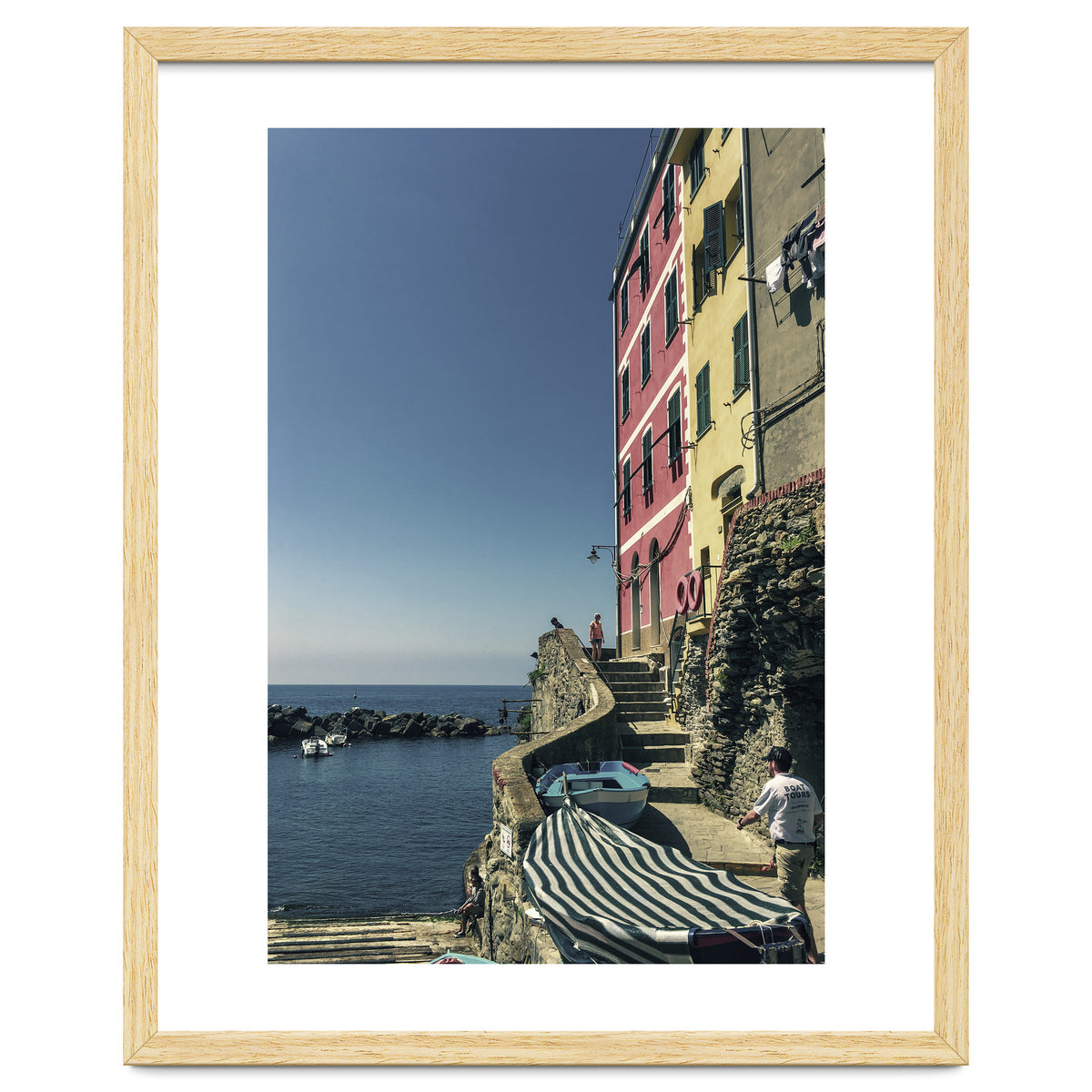 Cinque Terre Houses And Sea