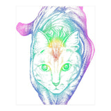 Rainbow Pastel Cat (Print Only) thumbnail