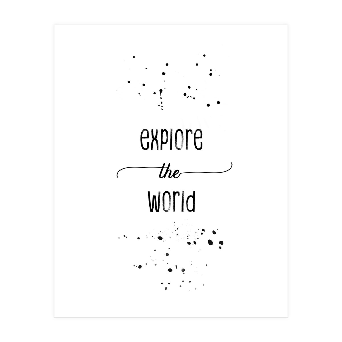 Explore the world (Print Only)