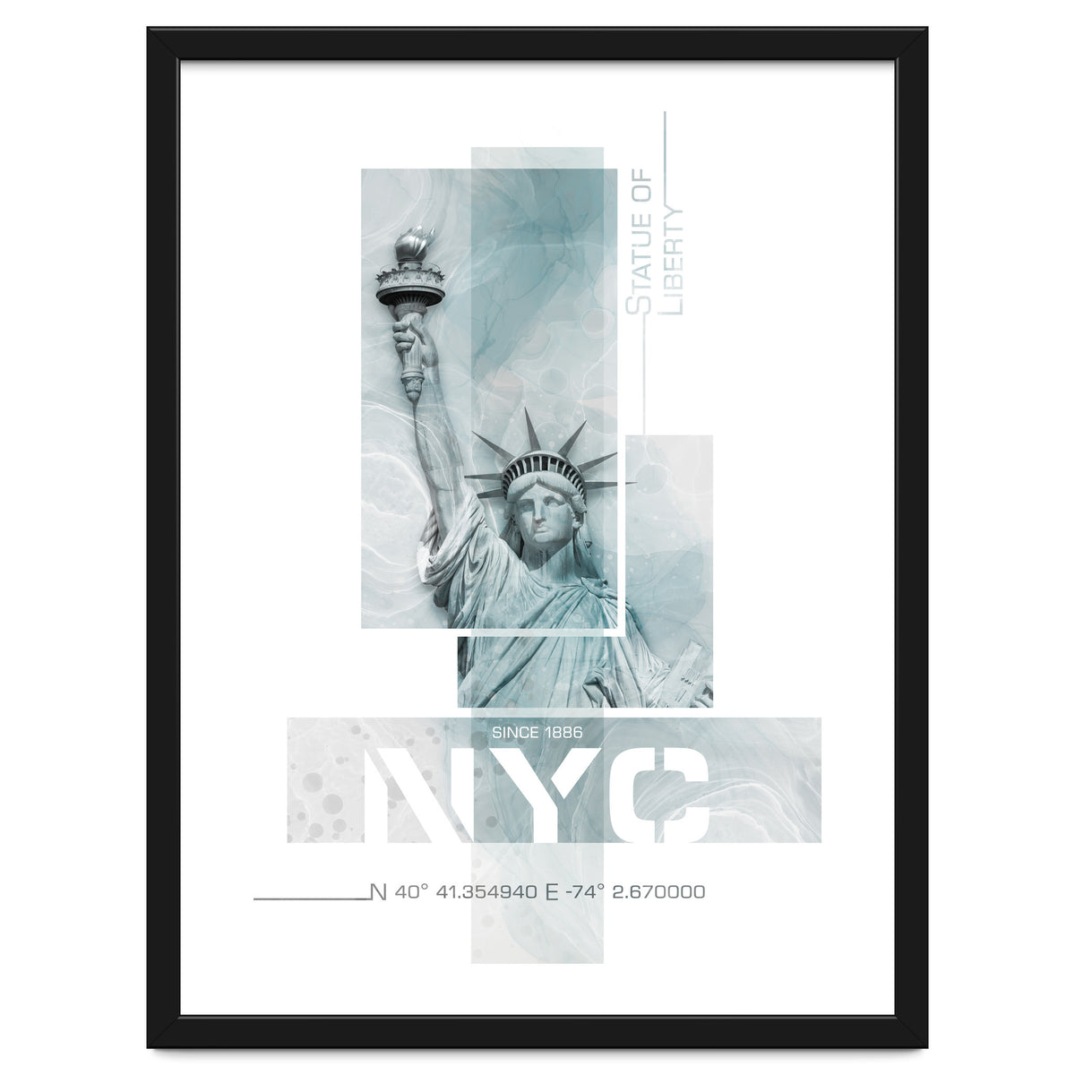 NYC Statue of Liberty | turquoise marble