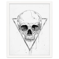 Skull In A Triangle (bw)