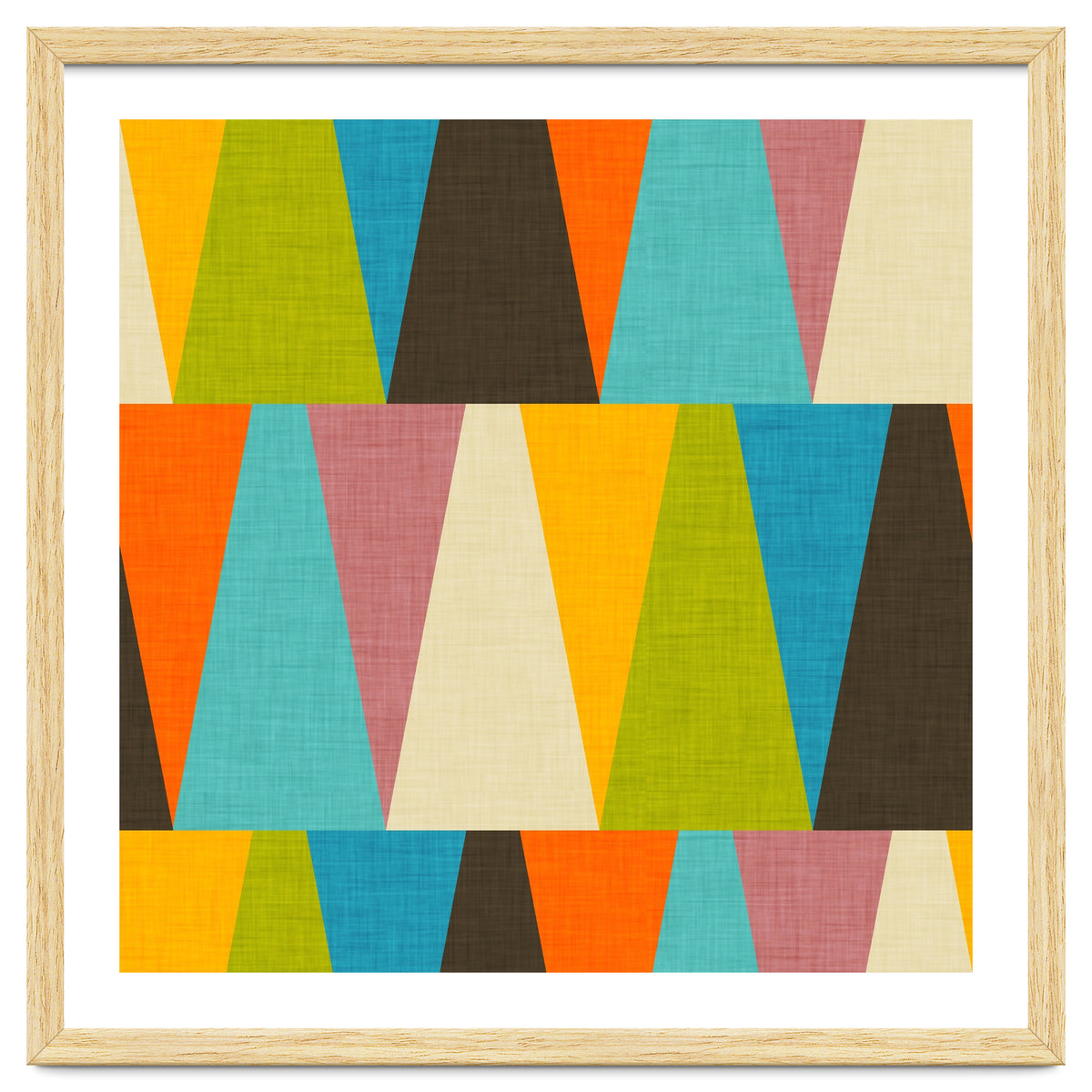 Retro Color Block Triangle