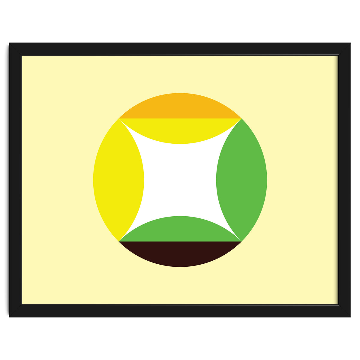 Geometric Shapes No. 21 - yellow, green & orange