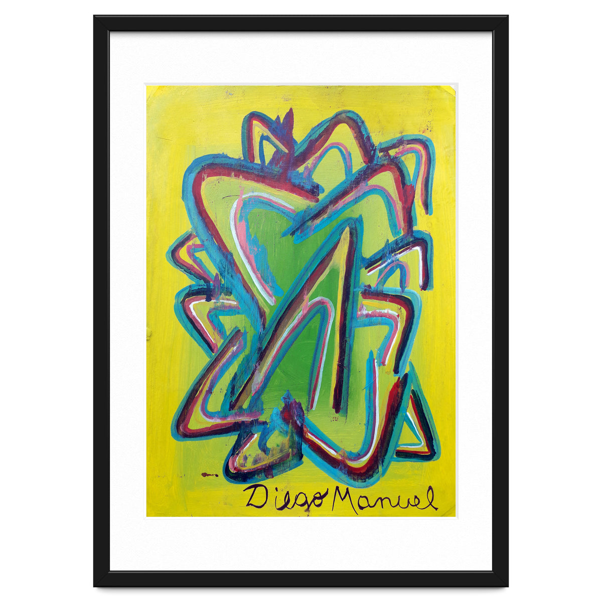 Forma Celeste Sobre Amarillo 2