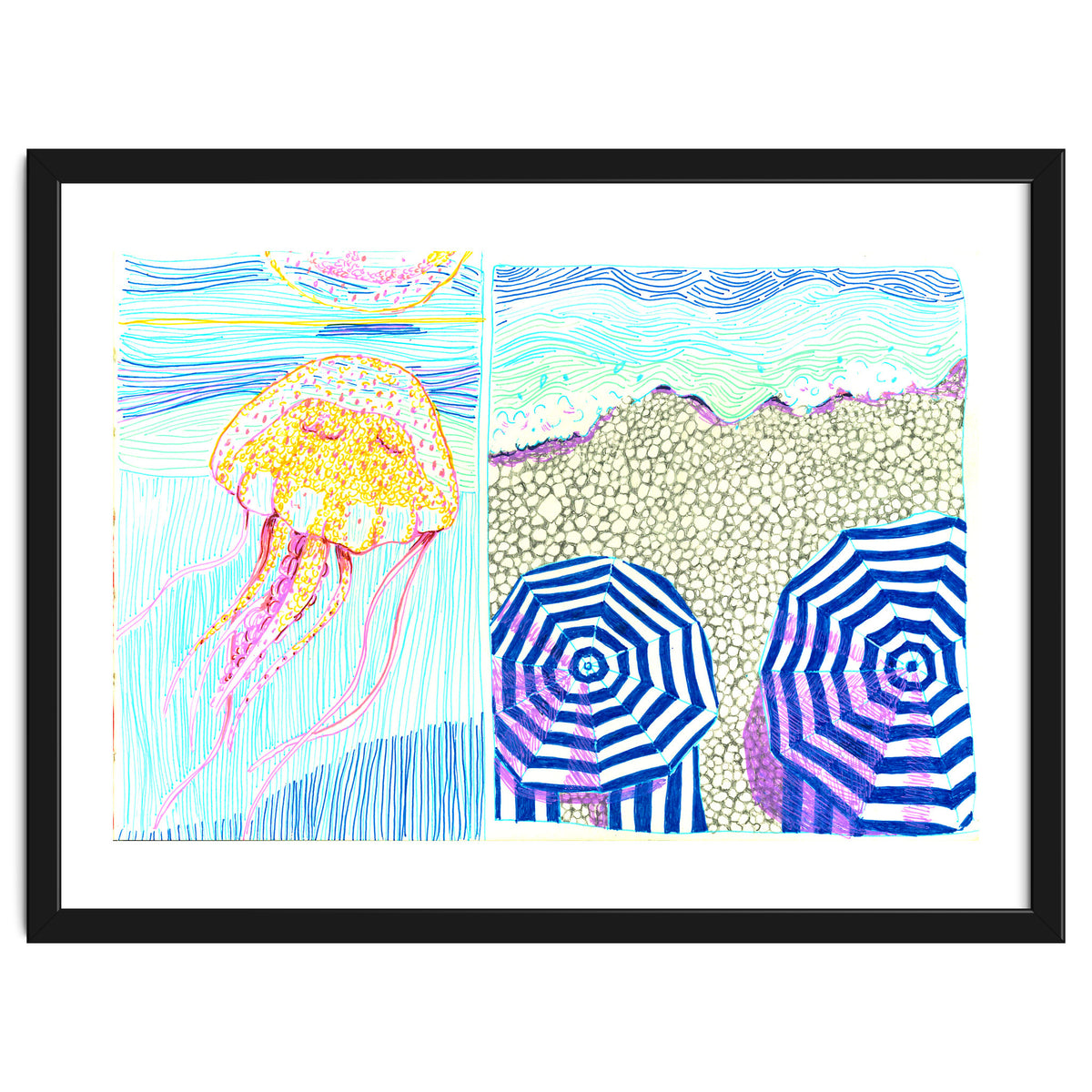 Provence Jelly fish & beach