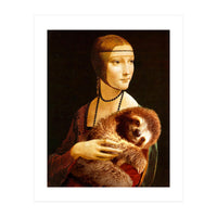 Lady With A Sloth (Print Only)
