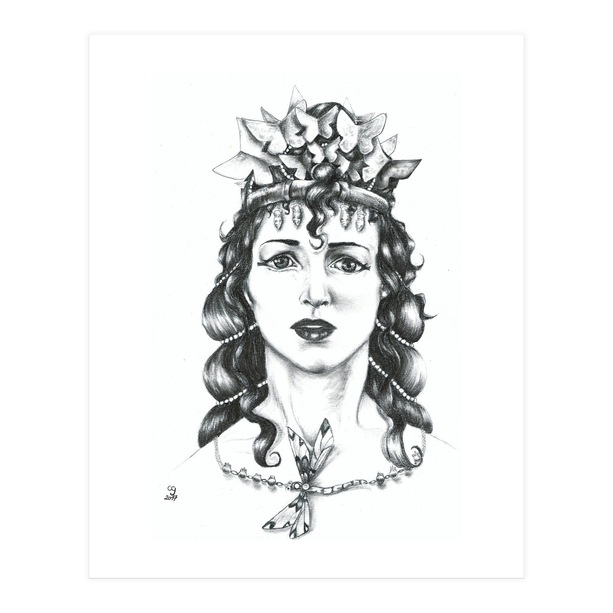 Butterfly Crowned Priestess (Print Only)