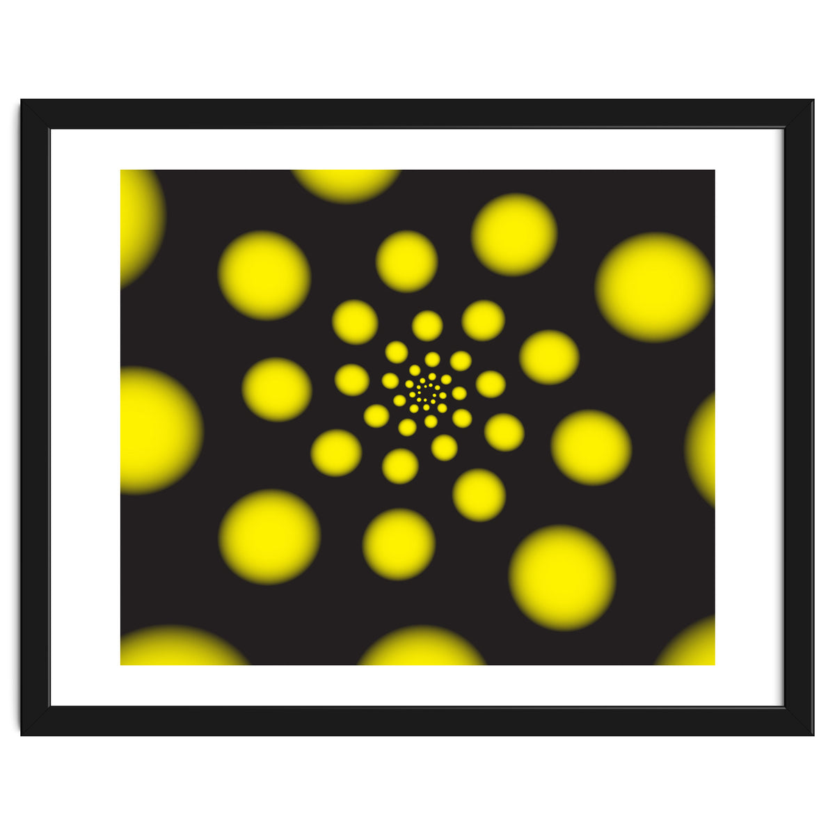 Yellow Spiral Dots